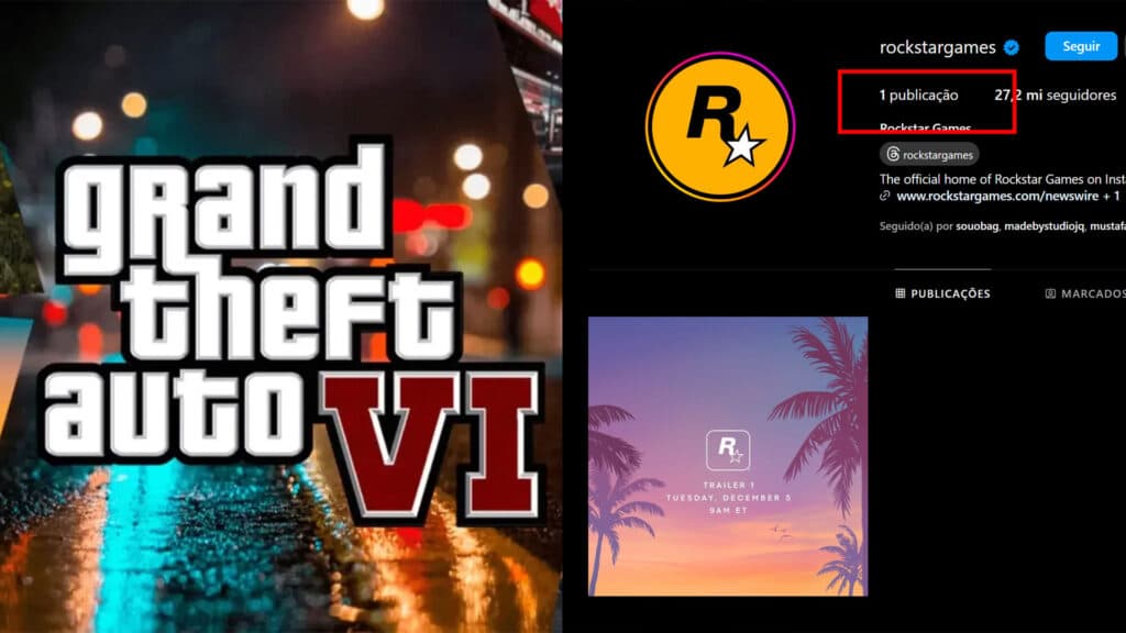 Rockstar anuncia trailer de revelação do GTA 6 para dezembro